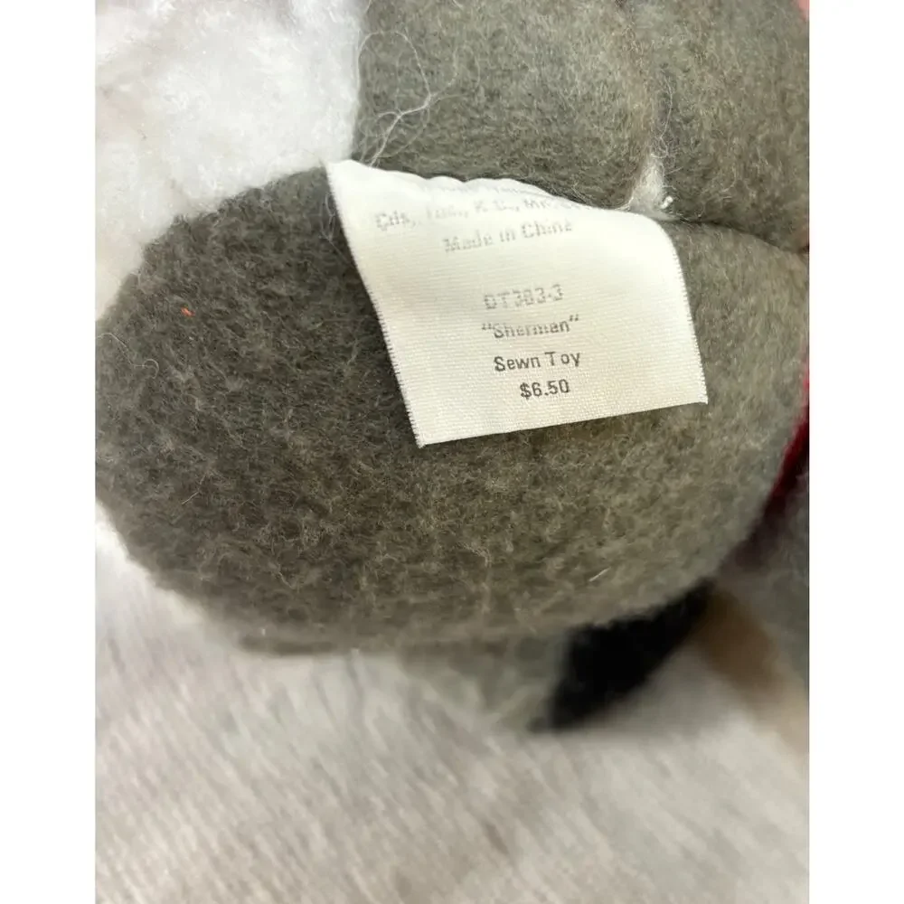 Hallmark Sherman Sheep Plush Toy 9” Vintage 1985 Rodney & Friends Plastic Eyes